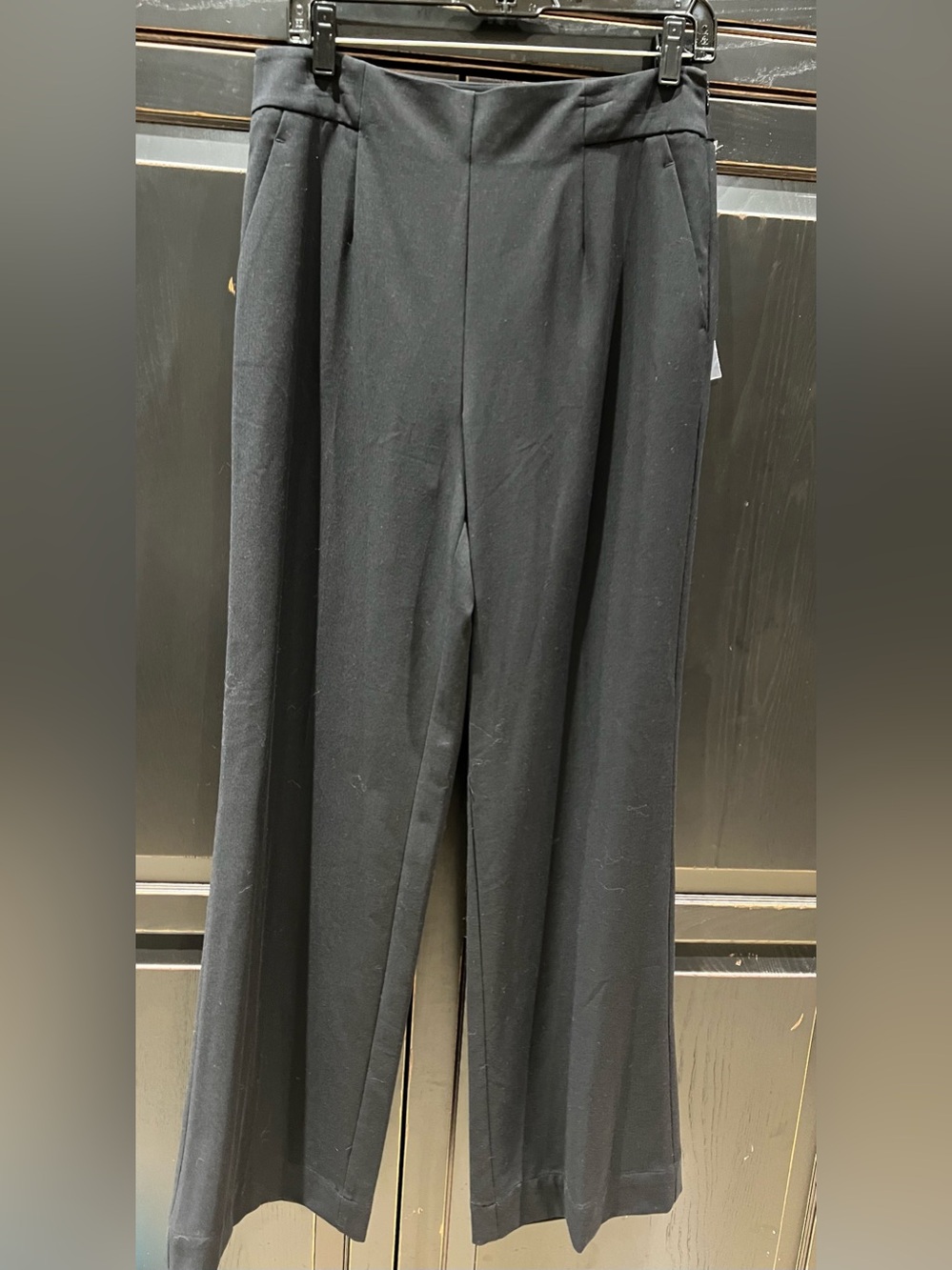 Jennifer Lopez Black Tie Draped Dress Pant Size 10 NWT